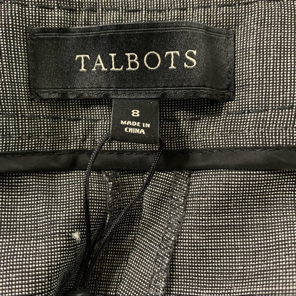 Talbots New With Tags Signature Wool Viscose Spandex Career Pants Gray Size 8 - Picture 8 of 12